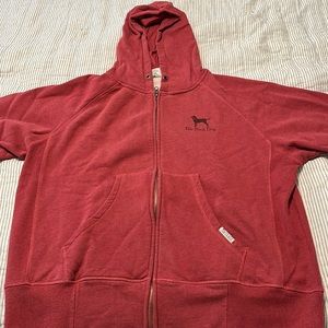 The Black Dog Red Zip Up Hoodie (Men’s L)